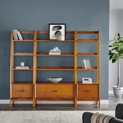 Landon Acorn Etagere Set (3-Piece) by CROSLEY FURNITURE -Deals CROSLEY FURNITURE Store acorn crosley furniture bookcases bookshelves kf13040ac 31 1000