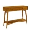Landon 42 in. Acorn Rectangle Wood Console Table with Drawers by CROSLEY FURNITURE