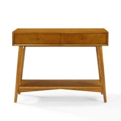 Landon 42 in. Acorn Rectangle Wood Console Table with Drawers by CROSLEY FURNITURE -Deals CROSLEY FURNITURE Store acorn crosley furniture console tables cf6119 ac c3 1000