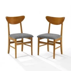 Landon Acorn Wood Dining Chairs with Upholstered Seat (2-Piece) by CROSLEY FURNITURE 12 Landon Acorn Wood Dining Chairs with Upholstered Seat (2-Piece) by CROSLEY FURNITURE -Deals CROSLEY FURNITURE Store acorn crosley furniture dining chairs cf6021 ac c3 1000