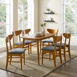 Landon Acorn Dining Set (7-Piece) by CROSLEY FURNITURE -Deals CROSLEY FURNITURE Store acorn crosley furniture dining room sets kf13048ac 76 1000