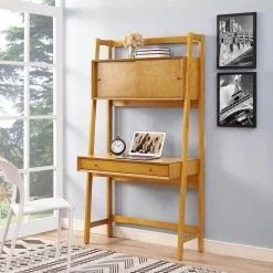 38 in. Rectangular Acorn 1 Drawer Ladder Desk with Built-In Storage by CROSLEY FURNITURE 17 38 in. Rectangular Acorn 1 Drawer Ladder Desk with Built-In Storage by CROSLEY FURNITURE -Deals CROSLEY FURNITURE Store acorn crosley furniture ladder desks cf6511 ac 31 1000