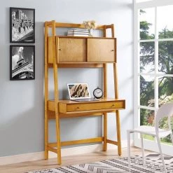 38 in. Rectangular Acorn 1 Drawer Ladder Desk with Built-In Storage by CROSLEY FURNITURE 15 38 in. Rectangular Acorn 1 Drawer Ladder Desk with Built-In Storage by CROSLEY FURNITURE -Deals CROSLEY FURNITURE Store acorn crosley furniture ladder desks cf6511 ac 44 1000