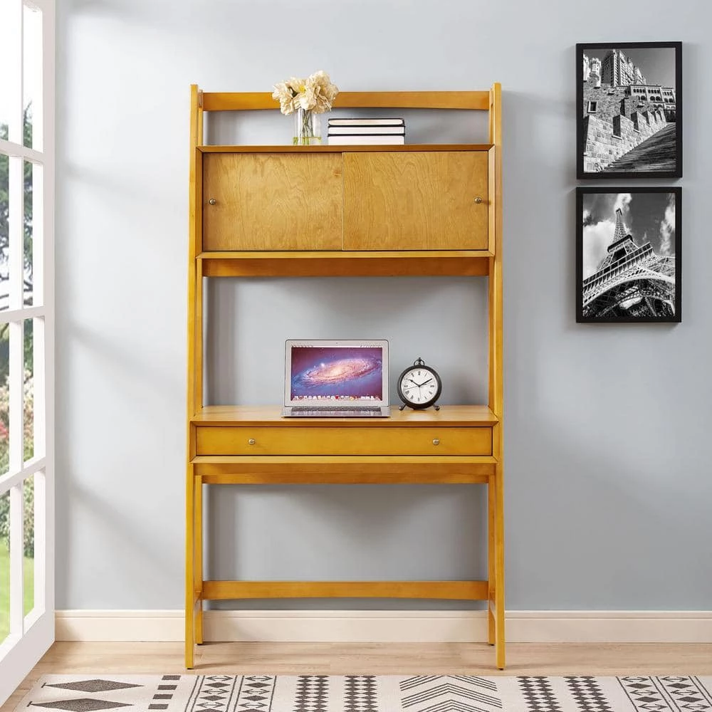 38 in. Rectangular Acorn 1 Drawer Ladder Desk with Built-In Storage by CROSLEY FURNITURE 9 38 in. Rectangular Acorn 1 Drawer Ladder Desk with Built-In Storage by CROSLEY FURNITURE - Image 7
