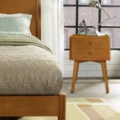 Landon 1-Drawer Acorn Nightstand by CROSLEY FURNITURE -Deals CROSLEY FURNITURE Store acorn crosley furniture nightstands cf9401 ac 31 1000