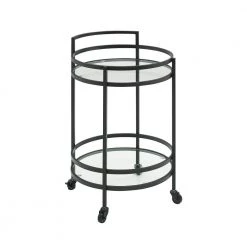 Bailey Matte Black Bar Cart by CROSLEY FURNITURE