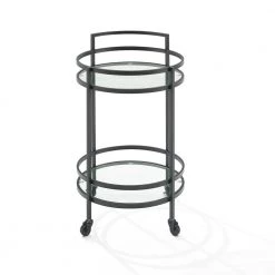 Bailey Matte Black Bar Cart by CROSLEY FURNITURE -Deals CROSLEY FURNITURE Store black crosley furniture bar carts cf4009 mb c3 1000