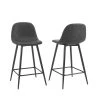 Weston 35.5 in. Black Standard Back Metal Frame Counter Height Bar Stool (Set of 2) by CROSLEY FURNITURE -Deals CROSLEY FURNITURE Store black crosley furniture bar stools cf501625 bk 64 1000
