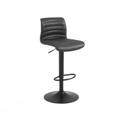 Wyatt 42.13 in. Black Full Back Metal Frame Bar Height Swivel Bar Stool by CROSLEY FURNITURE