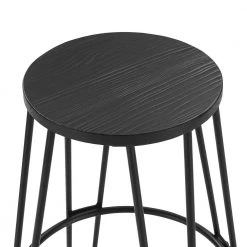 Ava 24 in. Black Bar Stool (Set of 2) by CROSLEY FURNITURE -Deals CROSLEY FURNITURE Store black crosley furniture bar stools cf8022 bk 4f 1000