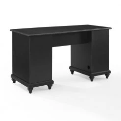 Palmetto 54 in. Black Computer Desk by CROSLEY FURNITURE -Deals CROSLEY FURNITURE Store black crosley furniture computer desks cf6507 bk 1f 1000