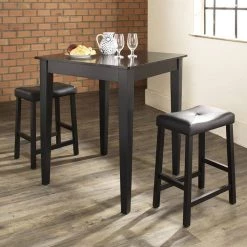 Pub 3-Piece Black Pub Dining Set by CROSLEY FURNITURE 11 Pub 3-Piece Black Pub Dining Set by CROSLEY FURNITURE -Deals CROSLEY FURNITURE Store black crosley furniture dining room sets kd320008bk 31 1000