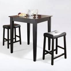 Pub 3-Piece Black Pub Dining Set by CROSLEY FURNITURE 9 Pub 3-Piece Black Pub Dining Set by CROSLEY FURNITURE -Deals CROSLEY FURNITURE Store black crosley furniture dining room sets kd320008bk c3 1000