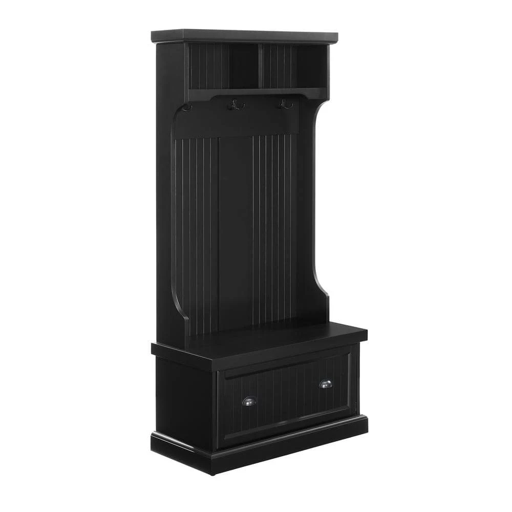 Shoreline Black Hall Tree by CROSLEY FURNITURE 3 Shoreline Black Hall Tree by CROSLEY FURNITURE