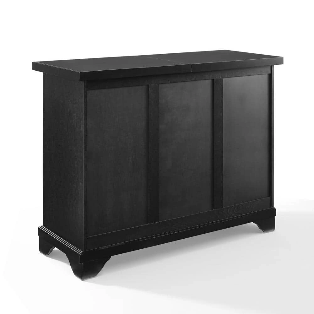 LaFayette Black Bar with Sliding Top by CROSLEY FURNITURE 8 LaFayette Black Bar with Sliding Top by CROSLEY FURNITURE - Image 6