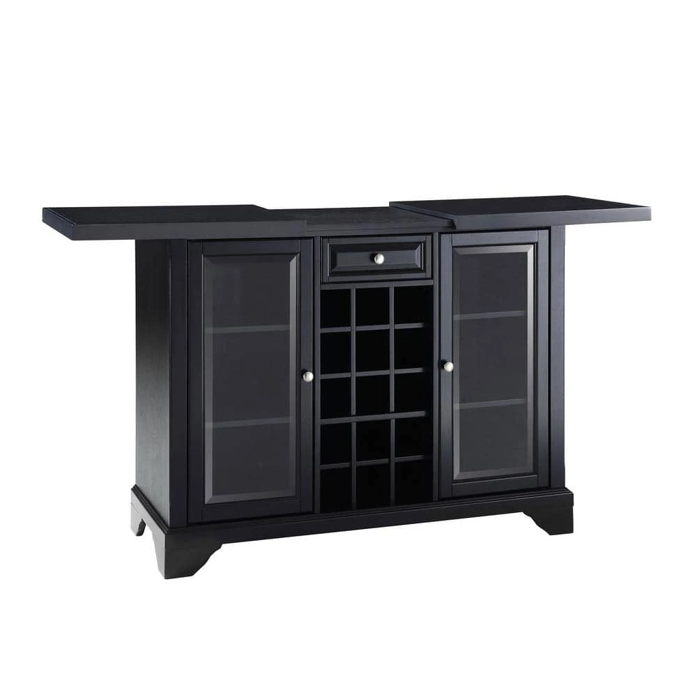 LaFayette Black Bar with Sliding Top by CROSLEY FURNITURE 3 LaFayette Black Bar with Sliding Top by CROSLEY FURNITURE