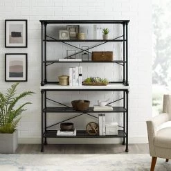 Madeleine Black Bakers Rack by CROSLEY FURNITURE -Deals CROSLEY FURNITURE Store black crosley furniture kitchen carts kf13030mb 31 1000