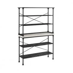 Madeleine Black Bakers Rack by CROSLEY FURNITURE -Deals CROSLEY FURNITURE Store black crosley furniture kitchen carts kf13030mb fa 1000