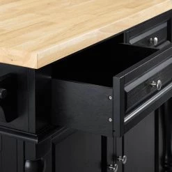 Oxford Black Kitchen Island with X-Back Stools by CROSLEY FURNITURE -Deals CROSLEY FURNITURE Store black crosley furniture kitchen islands kf300063bk 4f 1000
