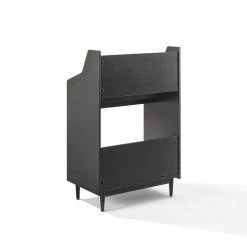 Liam Black Record Storage Stand by CROSLEY FURNITURE -Deals CROSLEY FURNITURE Store black crosley furniture media storage cf1123 bk 4f 1000