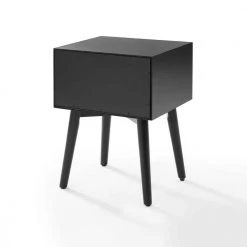 Landon 2-Drawer Black Nightstand 73 in. x 44 in. x 16 in. by CROSLEY FURNITURE -Deals CROSLEY FURNITURE Store black crosley furniture nightstands cf9401 mb 1f 1000