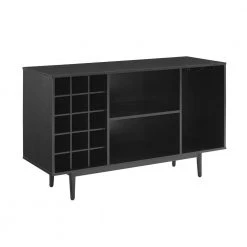 Liam Black Sideboard with Wine Storage by CROSLEY FURNITURE
