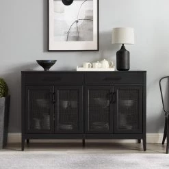 Milo Black Sideboard by CROSLEY FURNITURE 17 Milo Black Sideboard by CROSLEY FURNITURE -Deals CROSLEY FURNITURE Store black crosley furniture sideboards buffet tables cf4215 bk 31 1000