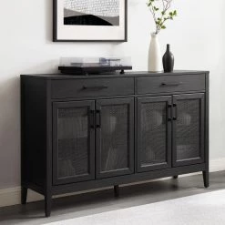 Milo Black Sideboard by CROSLEY FURNITURE 15 Milo Black Sideboard by CROSLEY FURNITURE -Deals CROSLEY FURNITURE Store black crosley furniture sideboards buffet tables cf4215 bk 44 1000