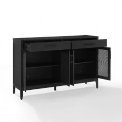 Milo Black Sideboard by CROSLEY FURNITURE 13 Milo Black Sideboard by CROSLEY FURNITURE -Deals CROSLEY FURNITURE Store black crosley furniture sideboards buffet tables cf4215 bk 4f 1000