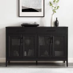 Milo Black Sideboard by CROSLEY FURNITURE 16 Milo Black Sideboard by CROSLEY FURNITURE -Deals CROSLEY FURNITURE Store black crosley furniture sideboards buffet tables cf4215 bk fa 1000