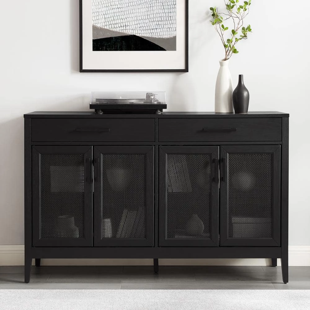 Milo Black Sideboard by CROSLEY FURNITURE 9 Milo Black Sideboard by CROSLEY FURNITURE - Image 7