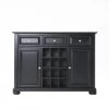 Alexandria Black Buffet by CROSLEY FURNITURE