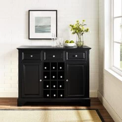 LaFayetta Black Buffet by CROSLEY FURNITURE -Deals CROSLEY FURNITURE Store black crosley furniture sideboards buffet tables kf42001bbk 31 1000