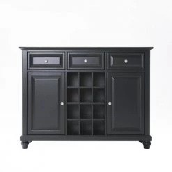 Cambridge Black Buffet by CROSLEY FURNITURE