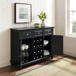 Cambridge Black Buffet by CROSLEY FURNITURE -Deals CROSLEY FURNITURE Store black crosley furniture sideboards buffet tables kf42001dbk 77 1000