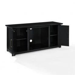 Camden 48 in. Black Low Profile TV Stand fits 50 in. TV with Cable Managment by CROSLEY FURNITURE -Deals CROSLEY FURNITURE Store black crosley furniture tv stands cf101148 bk 1f 1000
