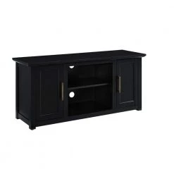 Camden 48 in. Black Low Profile TV Stand fits 50 in. TV with Cable Managment by CROSLEY FURNITURE