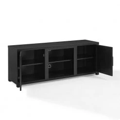 Gordon 58 in. Black TV Stand Fits TV"s up to 65 in. with Cable Management by CROSLEY FURNITURE -Deals CROSLEY FURNITURE Store black crosley furniture tv stands cf101358 bk 4f 1000