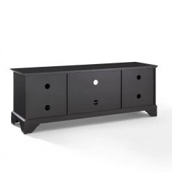 LaFayette 60 in. Black Wood TV Stand Fits TVs Up to 60 in. with Storage Doors by CROSLEY FURNITURE -Deals CROSLEY FURNITURE Store black crosley furniture tv stands kf10005bbk 1f 1000