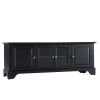 LaFayette 60 in. Black Wood TV Stand Fits TVs Up to 60 in. with Storage Doors by CROSLEY FURNITURE
