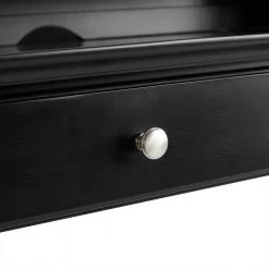 Campbell 42 in. Rectangular Black 2-Drawer Writing Desk by CROSLEY FURNITURE -Deals CROSLEY FURNITURE Store black crosley furniture writing desks cf6506 bk 44 1000