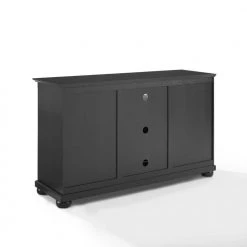 Alexandria Black Wood TV Stand Fits TVs Up to 60 in. with Storage Doors by CROSLEY FURNITURE -Deals CROSLEY FURNITURE Store black finish crosley furniture tv stands kf10001abk 4f 1000