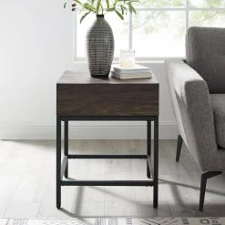 Jacobsen 22.5 in. Brown Ash End Table by CROSLEY FURNITURE 15 Jacobsen 22.5 in. Brown Ash End Table by CROSLEY FURNITURE -Deals CROSLEY FURNITURE Store brown ash crosley furniture end side tables cf1314 br 31 1000