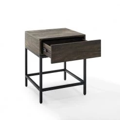 Jacobsen 22.5 in. Brown Ash End Table by CROSLEY FURNITURE 12 Jacobsen 22.5 in. Brown Ash End Table by CROSLEY FURNITURE -Deals CROSLEY FURNITURE Store brown ash crosley furniture end side tables cf1314 br 4f 1000