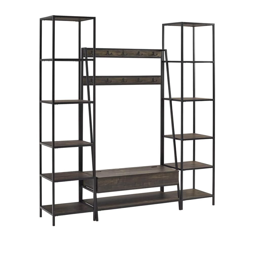 Jacobsen Brown Ash Entryway Set by CROSLEY FURNITURE 3 Jacobsen Brown Ash Entryway Set by CROSLEY FURNITURE