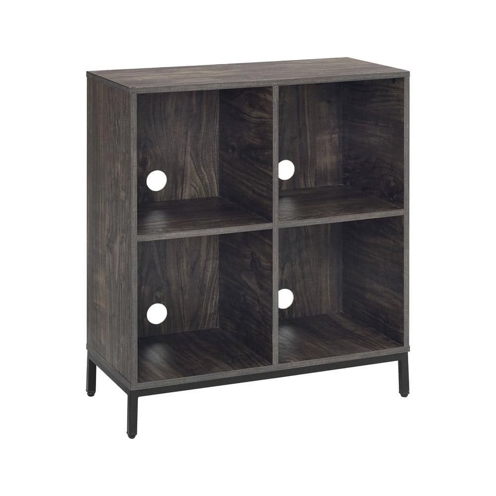 Jacobson Brown Ash Record Storage Cube Bookcase by CROSLEY FURNITURE 3 Jacobson Brown Ash Record Storage Cube Bookcase by CROSLEY FURNITURE