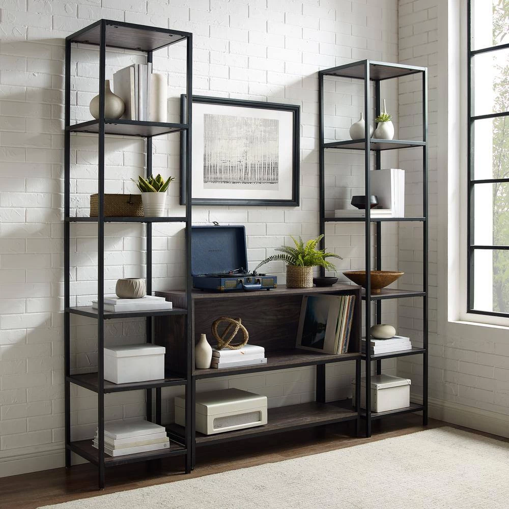 Jacobsen 3-Piece Brown Ash Entertainment Set by CROSLEY FURNITURE 4 Jacobsen 3-Piece Brown Ash Entertainment Set by CROSLEY FURNITURE - Image 2