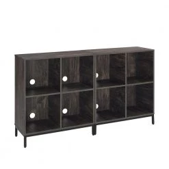 Jacobsen 2-Piece Brown Ash Record Storage Cube Bookcase Set by CROSLEY FURNITURE