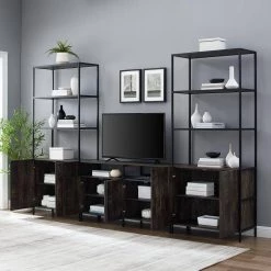 Jacobsen 3-Piece Brown Ash Entertainment Set by CROSLEY FURNITURE -Deals CROSLEY FURNITURE Store brown ash crosley furniture media storage kf13093br 44 1000