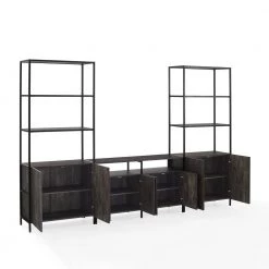 Jacobsen 3-Piece Brown Ash Entertainment Set by CROSLEY FURNITURE -Deals CROSLEY FURNITURE Store brown ash crosley furniture media storage kf13093br 4f 1000